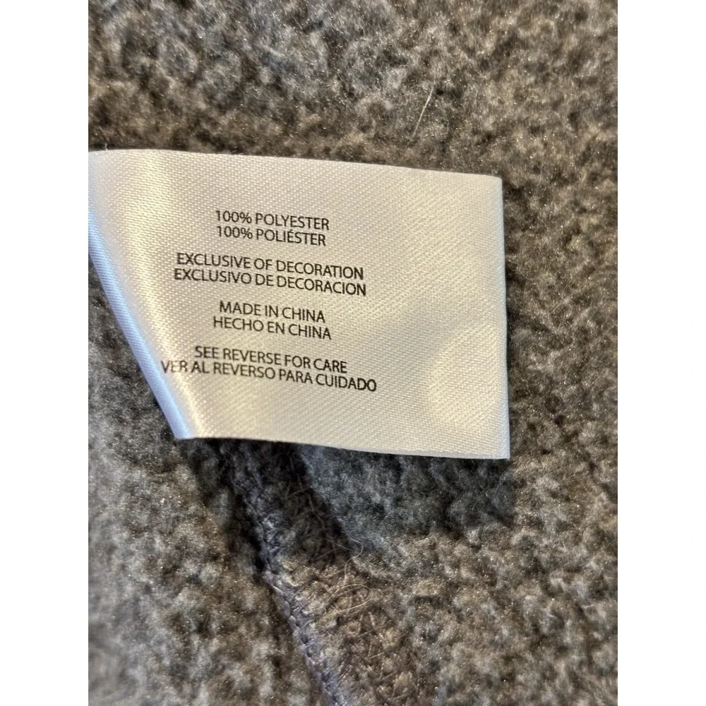 Eddie Bauer Sweater Men 2XL Gray 1/4‎ Zip Hiking Fleece Outdoors Gorpcore